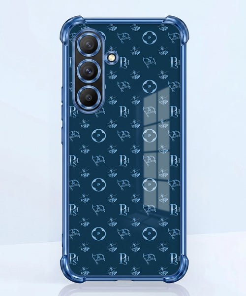 Samsung Galaxy A56 5G Luxury Monogram Blue Airbags Printed Back Case