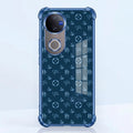 Vivo V50 5G Luxury Monogram Blue Airbags Printed Back Case