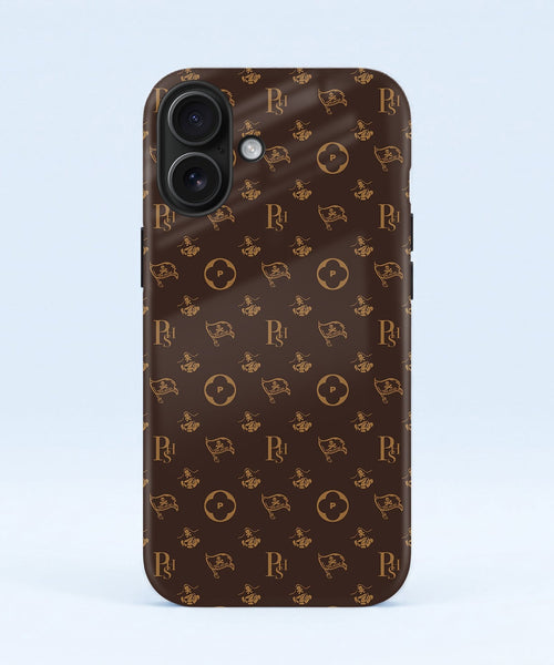Iphone 16 5g Luxury Monogram Brown Protective Case