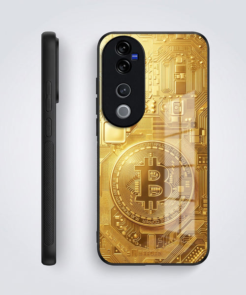 Vivo V40 Pro 5G Bitcoin Acrylic Glass Back Case