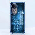 Vivo V50 5G Blue Diamond Airbags Printed Back Case