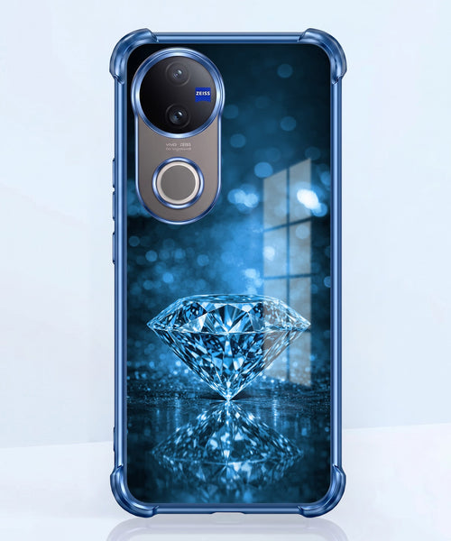 Vivo V50 5G Blue Diamond Airbags Printed Back Case