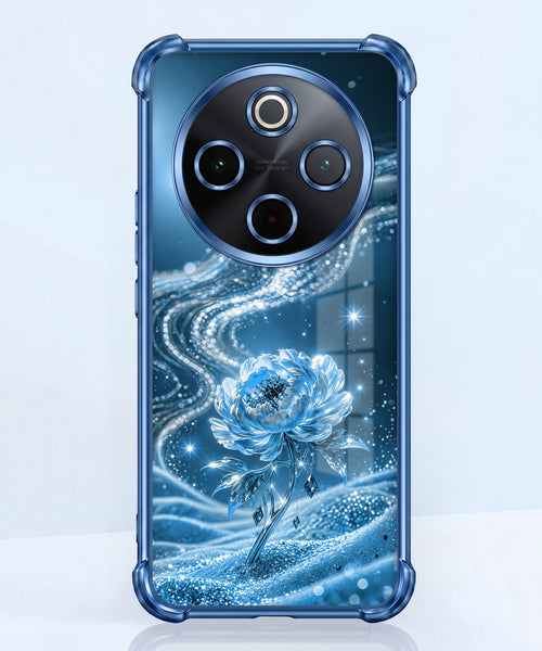 Vivo T4 5G Blue Rose Airbags Printed Back Case