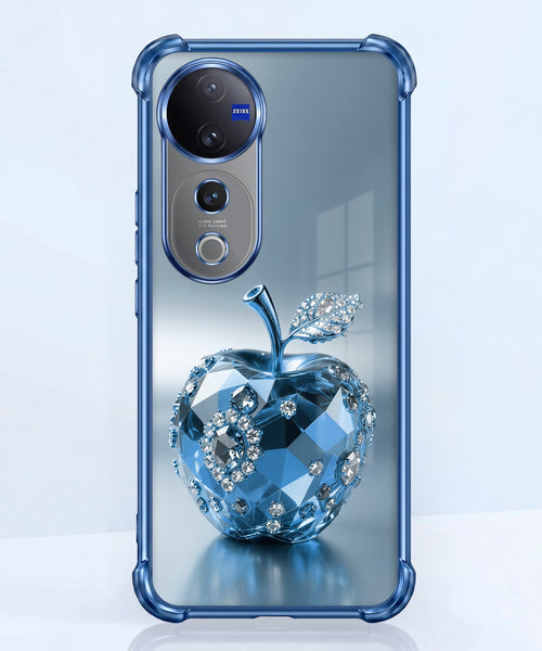Vivo V40 Pro 5G Blue Apple Airbags Printed Back Case