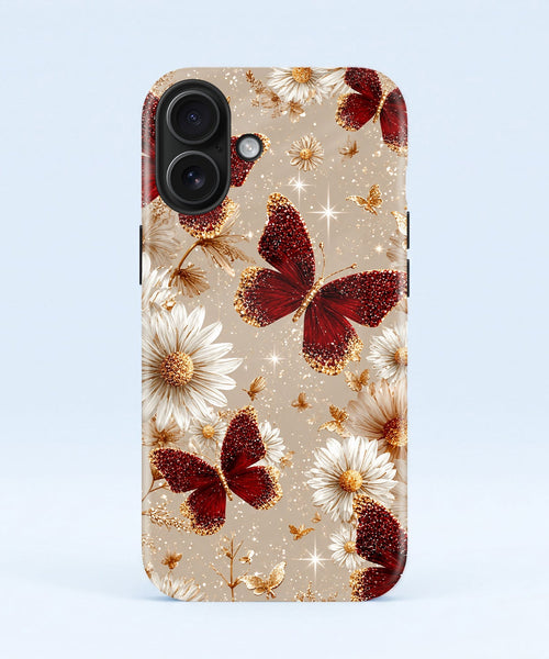 Iphone 16 5g Butterfly Floral Protective Case