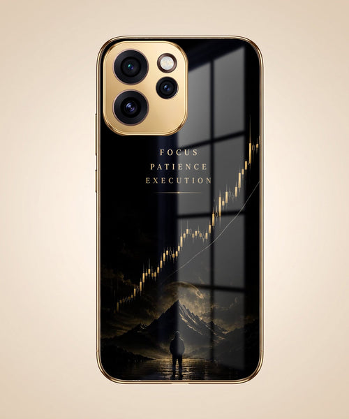 Oppo Reno 15 Pro Mini 5G Focus Gold Electroplated Glass Phone Back Case