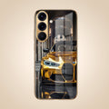 Samsung Galaxy A56 5G Golden BMW Gold Electroplated Glass Phone Back Case