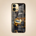 Vivo T5x 5G Golden BMW Gold Electroplated Glass Phone Back Case