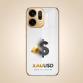 Oppo Reno 14 5G Luxury XAU/USD Gold Electroplated Glass Phone Back Case
