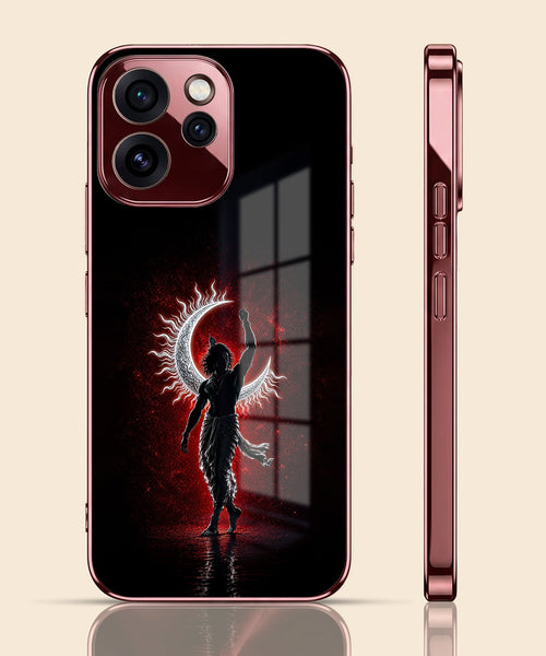 Oppo Reno 15 Pro Mini 5G Crimson Divine Burgundy Electroplated Glass Back Case