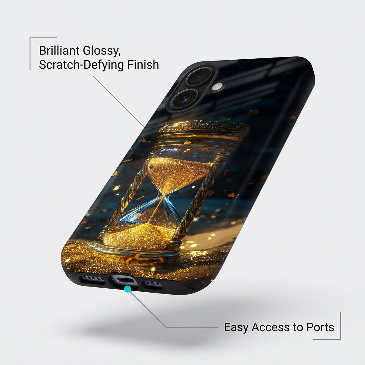 Iphone 16 5G Golden Hour Glass Protective Case