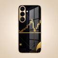 Samsung Galaxy A56 5G Trading Candles Gold Electroplated Glass Phone Back Case