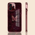 Oppo Reno 15 Pro Mini 5G Butterfly Burgundy Electroplated Glass Back Case