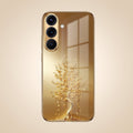 Samsung Galaxy A36 5G Golden Tree Gold Electroplated Glass Phone Back Case