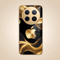 Vivo X300 Pro 5G Luxury Wave Gold Electroplated Glass Phone Back Case