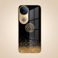 Vivo V50 5G Medusa Head Gold Electroplated Glass Phone Back Case