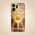 Oppo Reno 14 5G Celestial Seven Horses Gold Electroplated Glass Phone Back Case