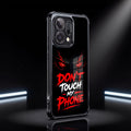 Oppo Reno 14 5G Don't Touch My Phone Airbags Printed Back Case