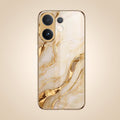 Vivo V60e 5G Marvel Texture Gold Electroplated Glass Phone Back Case