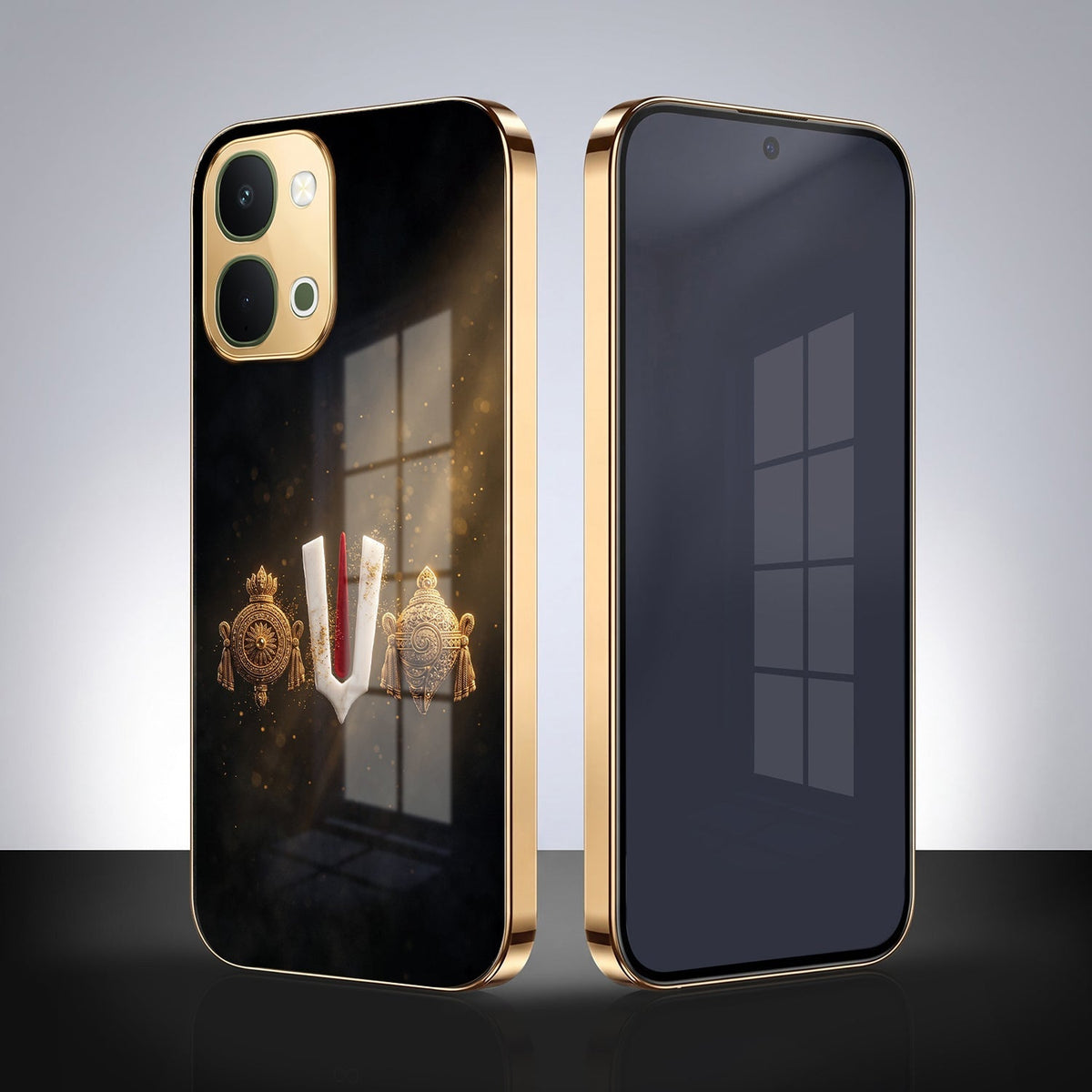 Vivo Y51 Pro 5G Royal Heritage Edition Gold Electroplated Glass Phone Back Case