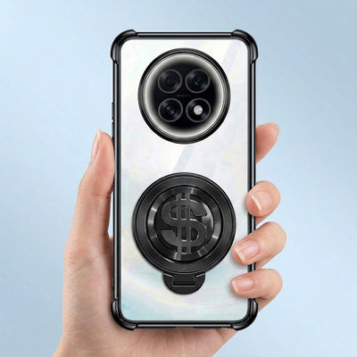Oppo F31 Pro+ 5G Four Corner Airbags 100% Original Astro Money Magnet Rotating Dollar Case (Buy 1 Get 1 Free Surprise Cover)
