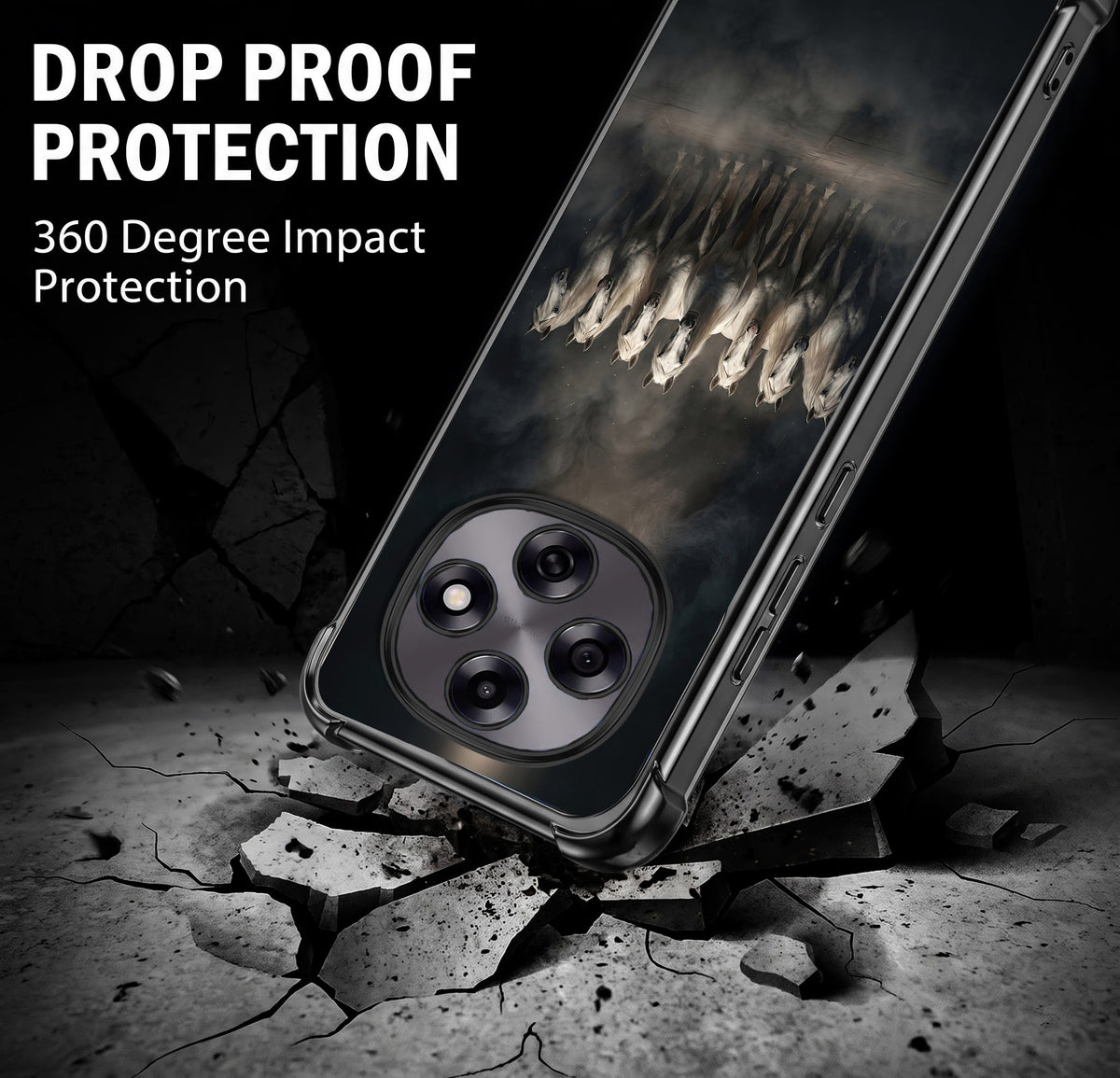 Oppo F31 Pro 5G Running Horses Airbags Printed Back Case