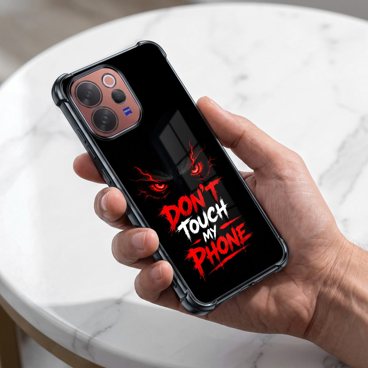 Vivo V70 5G Don't Touch My Phone Airbags Printed Back Case