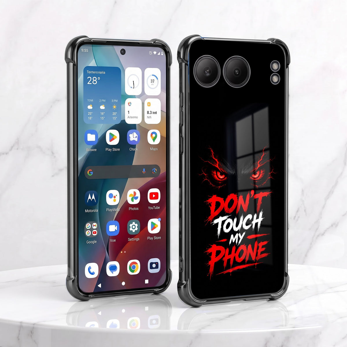 One Plus Nord 4 5G Don't Touch My Phone Airbags Printed Back Case