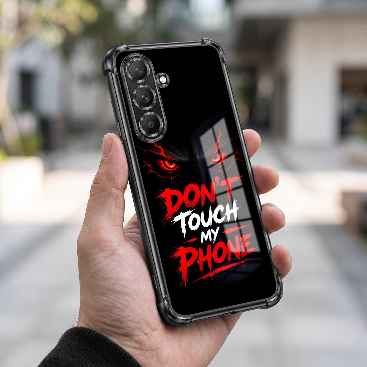 Samsung Galaxy A56 5G Don't Touch My Phone Airbags Printed Back Case