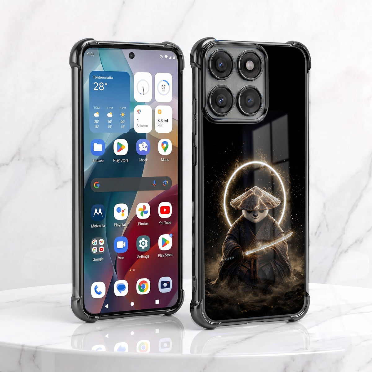 Motorola Edge 70 5G Warrior Panda Airbags Printed Back Case
