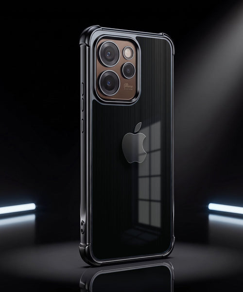 Oppo Reno 15 Pro Mini 5G Premium Black Apple Airbags Printed Back Case