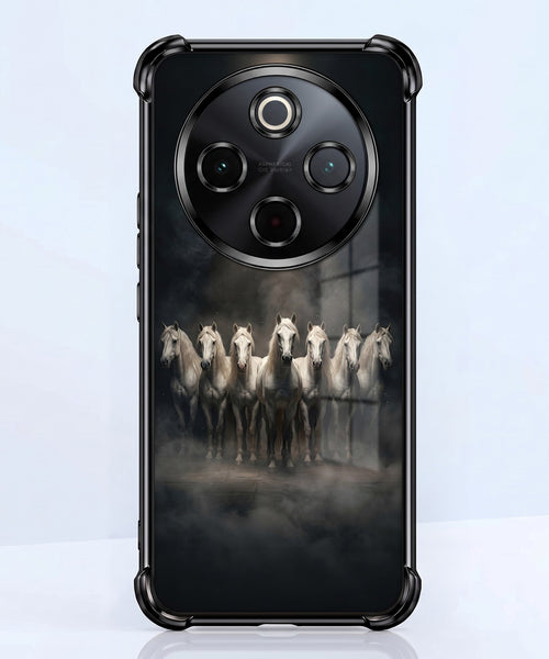 Vivo T4 5G Running Horses Airbags Printed Back Case