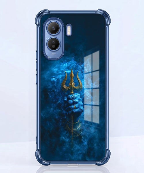 Vivo T5 Pro 5G Premium Golden Trishul Airbags Printed Back Case