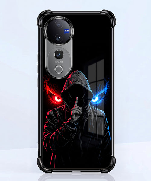 Vivo V40 Pro 5G Hooded Shadow Demon Airbags Printed Back Case