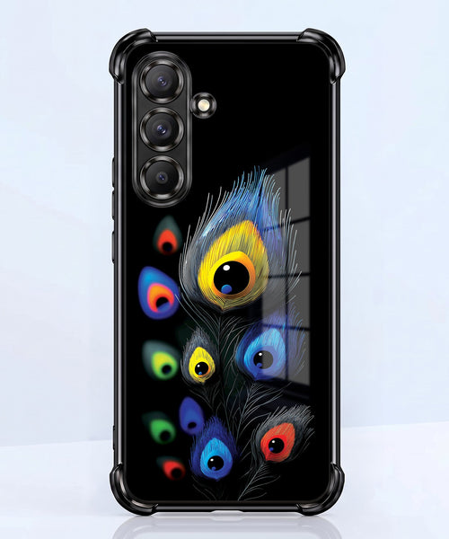 Samsung Galaxy A36 5G Multi-Feather Peacock Airbags Printed Back Case