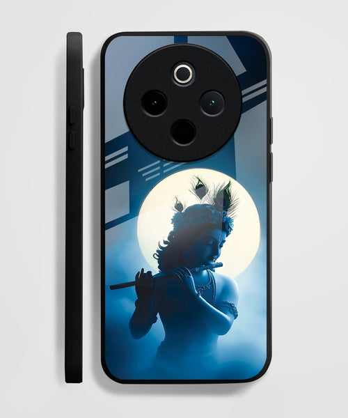 Vivo T4 5G Premium Acrylic Shockproof Glass Back Case (Midnight Krishna)
