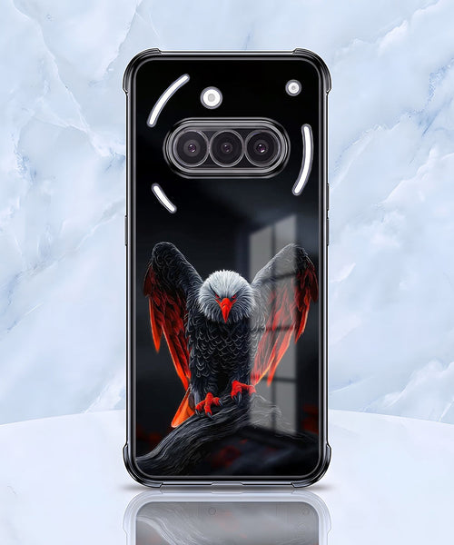 Nothing Phone 3a 5G Premium Black Eagle Airbags Printed Back Case