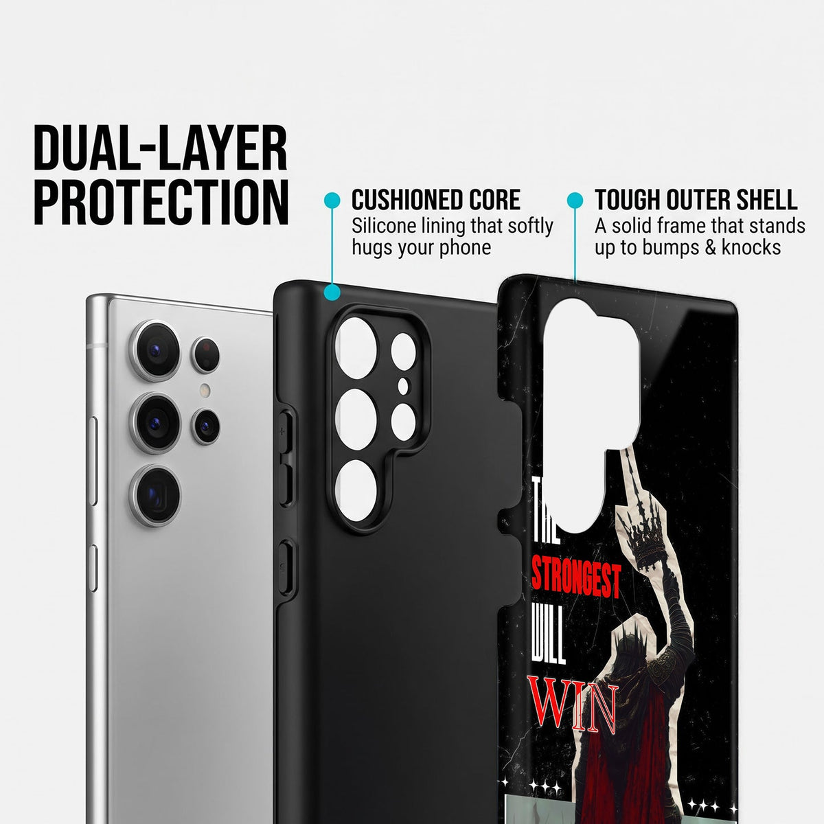 Samsung Galaxy S24 Ultra 5G The Strongest Will Win Protective Case