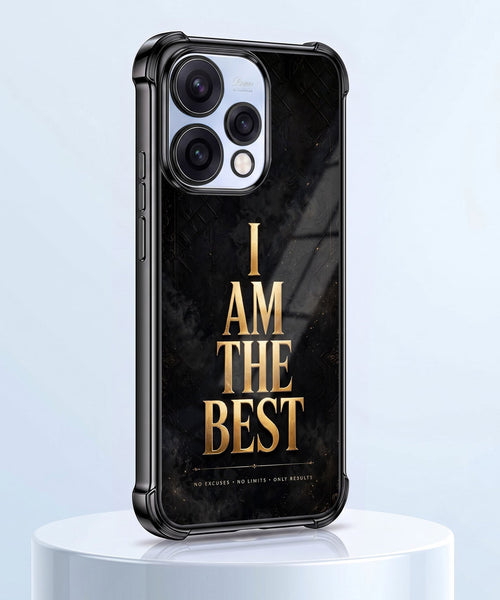 Oppo Reno 15 5G Premium I Am The Best Gold Airbags Printed Back Case