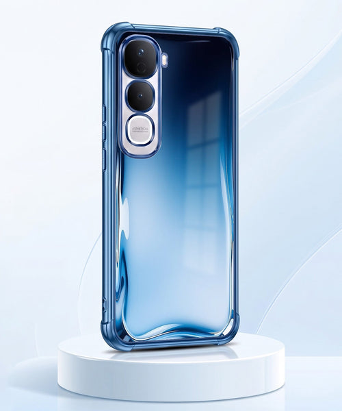 Vivo Y400 Pro 5G Premium Crystal Blue Airbags Printed Back Case
