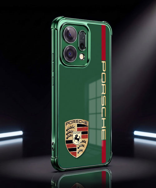 Oppo Reno 14 5G Premium Green Porsche Logo Airbags Printed Back Case