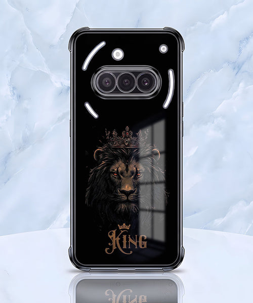 Nothing Phone 3a 5G Premium Crowned Lion Airbags Printed Back Case