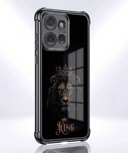 Motorola Edge 50 5G Premium Crowned Lion Airbags Printed Back Case