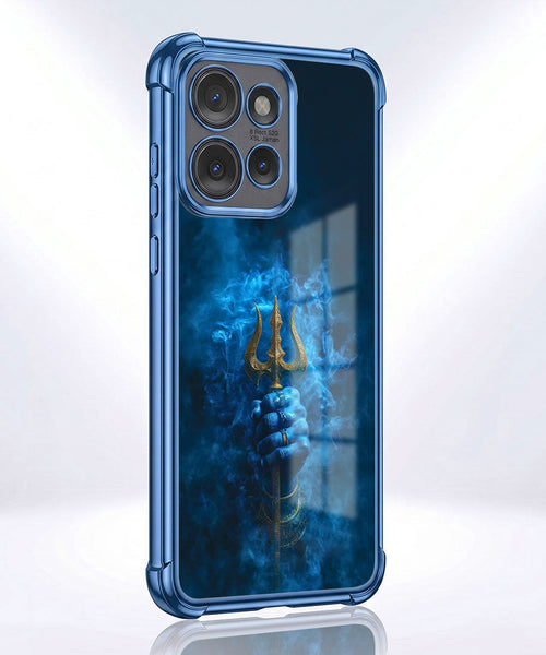 Motorola Edge 50 Neo 5G Premium Golden Trishul Airbags Printed Back Case