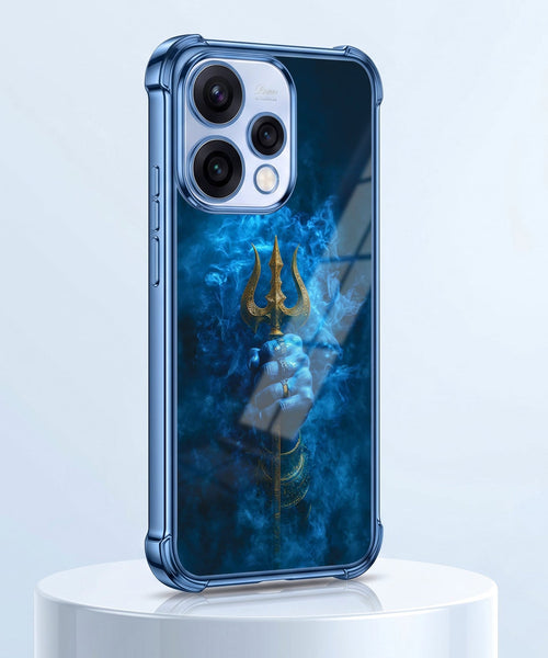Oppo Reno 15 5G Premium Golden Trishul Airbags Printed Back Case
