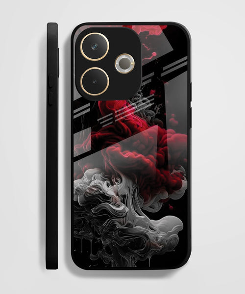 Oppo A5 Pro 5G Premium Acrylic Shockproof Glass Back Case (Infernal Drift)