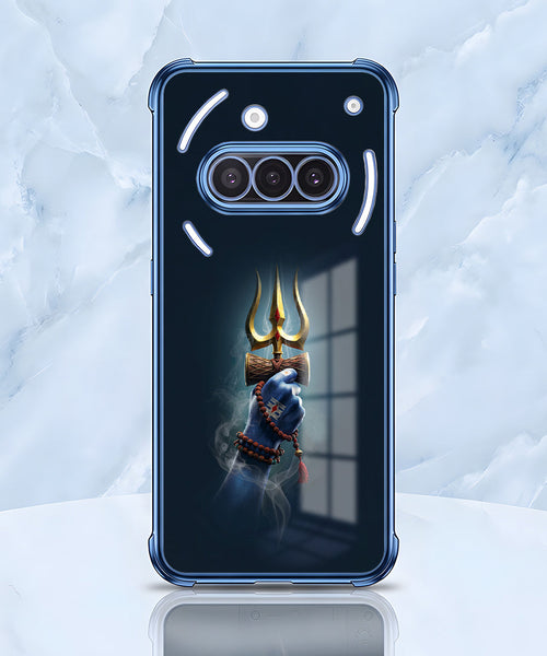 Nothing Phone 3a 5G Premium Golden Trishul Airbags Printed Back Case