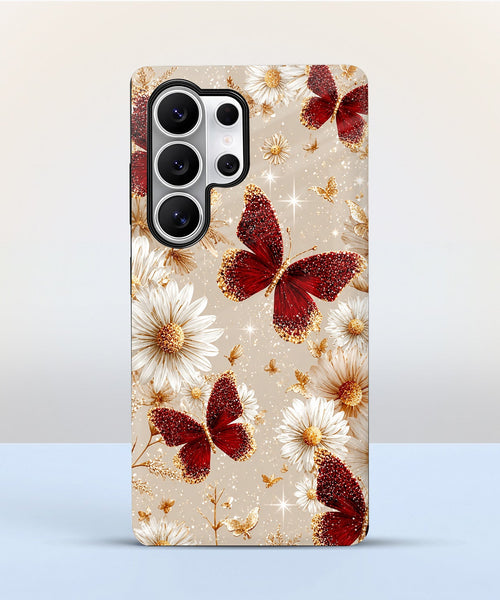 Samsung Galaxy S24 Ultra 5G Butterfly Floral Protective Case