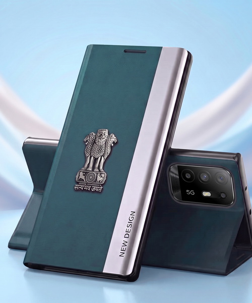 Oppo F19 Pro 5G Satyamev Jayate Flip Leather Case
