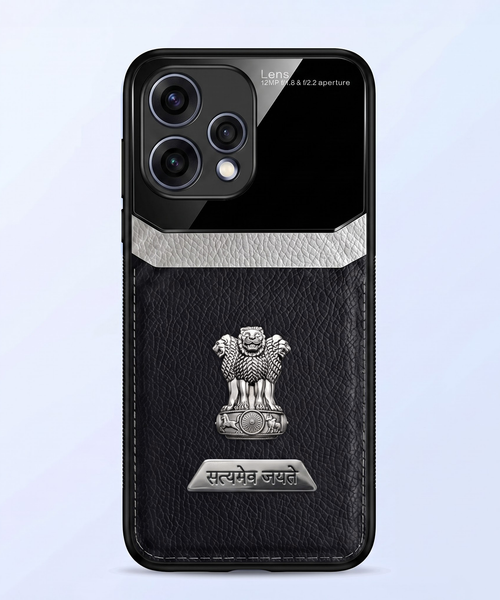 Oppo Reno 15 5G Satyamev Jayate 2-in-1 Emblem Leather Lens Protective Back Case